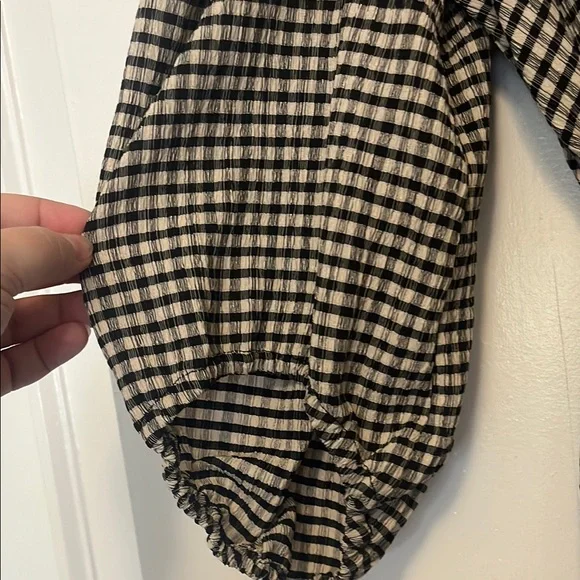 Selected /Femme Black and White Gingham Dress - Picture 6 of 8